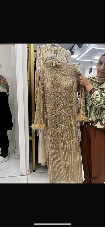 Diğer Gold simli abiye