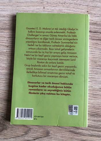  Beden Arthur Conan Doyle - Kayıp Dünya (Kısaltılmış Metin)