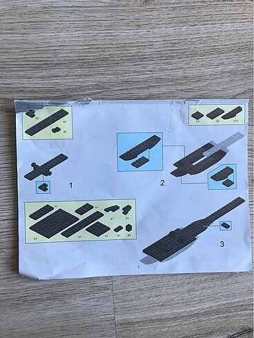  Beden Renk Sluban Lego savaş helikopteri