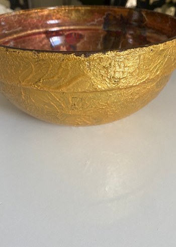 Beden Kahverengi Bohem Kelebek Desenli Geniş Kase