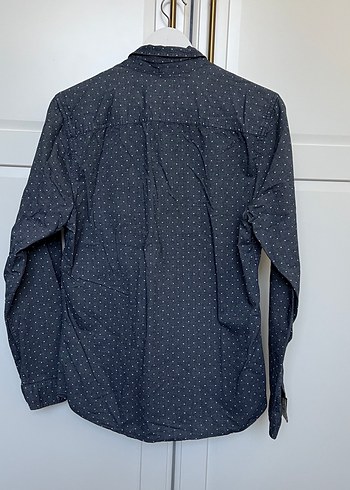 s/m Beden gri Renk Erkek Uzun Kollu Denim Gömlek