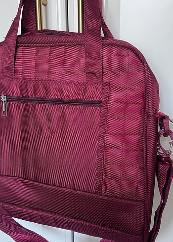 Mango Bordo Kadın Çantası Fermuarlı