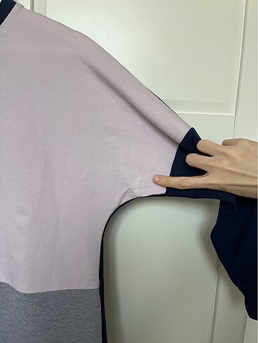 m Beden lacivert Renk Sweatshirt kumaşından tunik