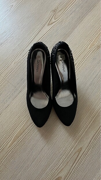 Siyah taşlı abiye topuklu (42) - Görsel 8