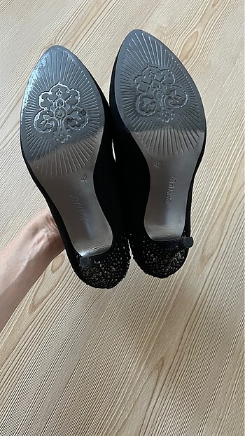 Siyah taşlı abiye topuklu (42) - Görsel 9