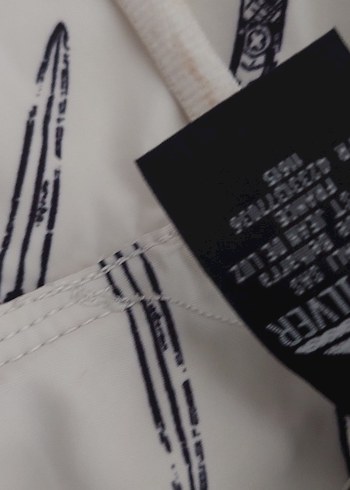 Beyaz Gri Desenli Erkek Şort - Görsel 5