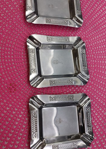 3 adet çelik kültablası. - Görsel 6