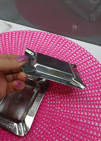 3 adet çelik kültablası. - Görsel 3