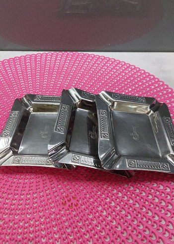 3 adet çelik kültablası. - Görsel 4