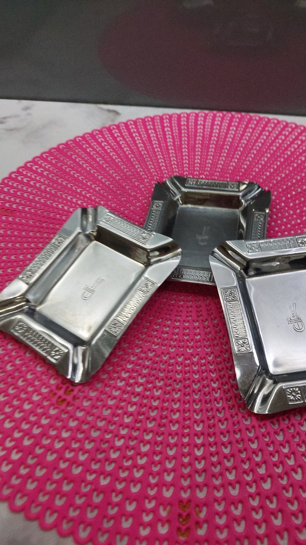 3 adet çelik kültablası. - Görsel 5