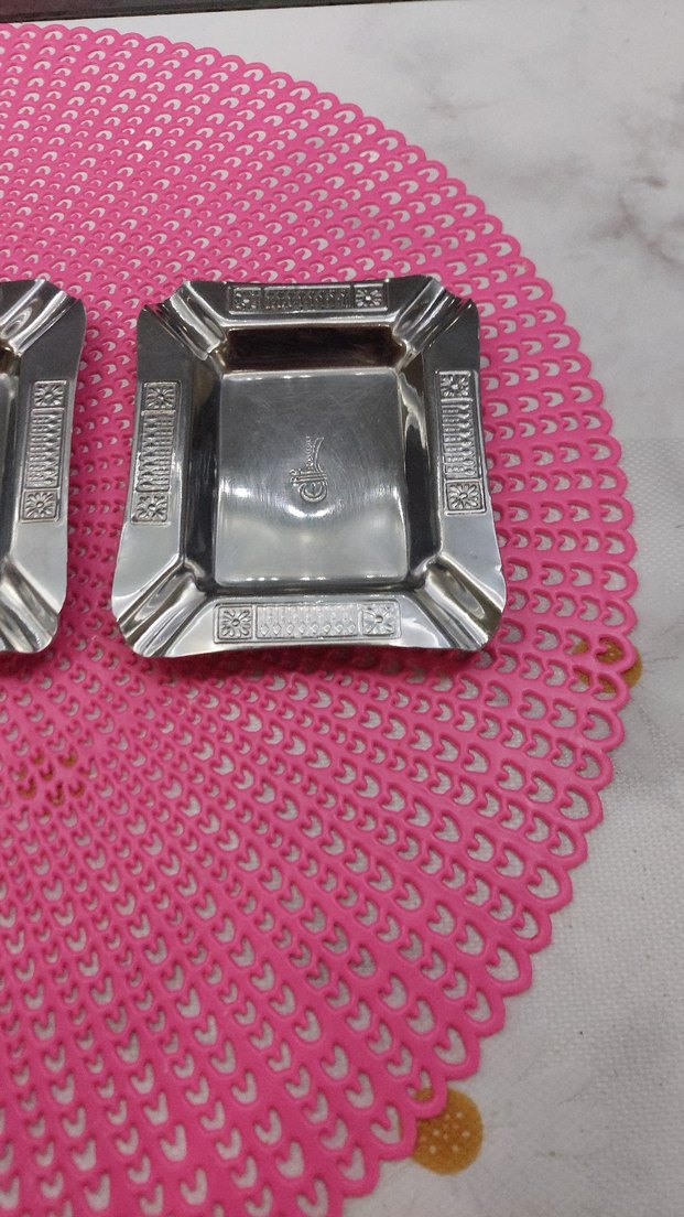 3 adet çelik kültablası. - Görsel 2