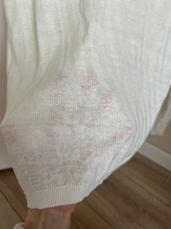 Erkek Beymen john varvatos Beyaz Keten V Yaka tişört - Görsel 4