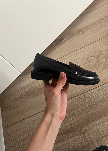 Zara girls 27 deri loafer - Görsel 5