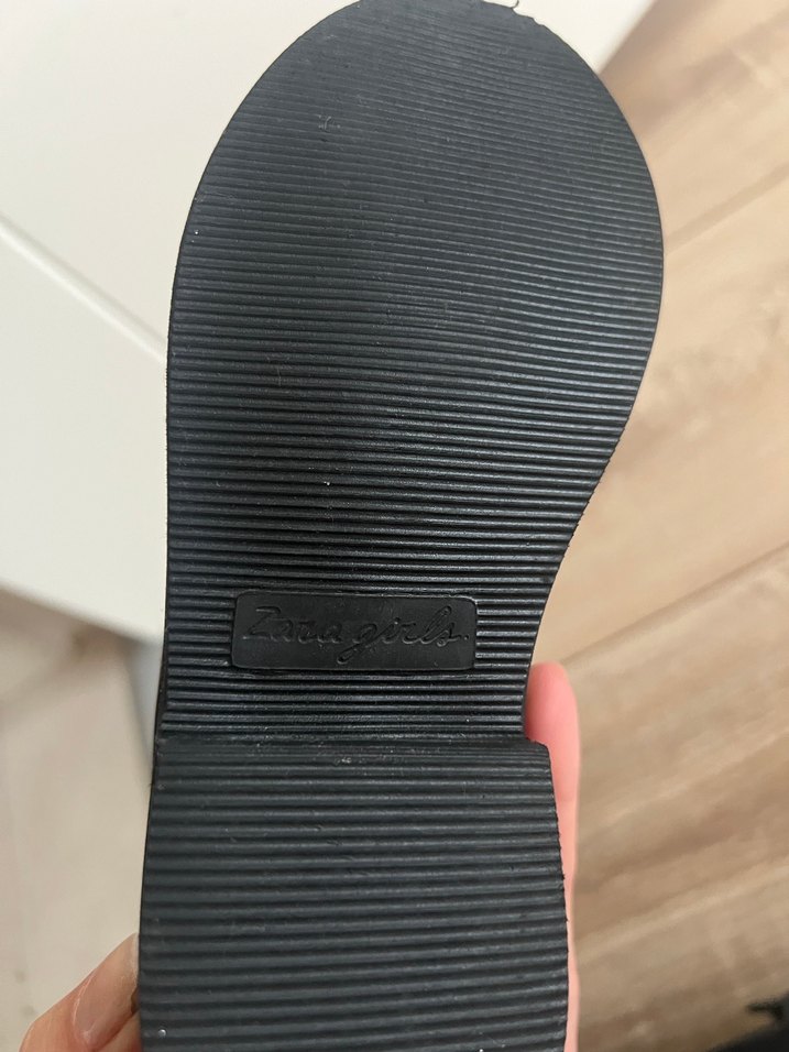 Zara girls 27 deri loafer - Görsel 4