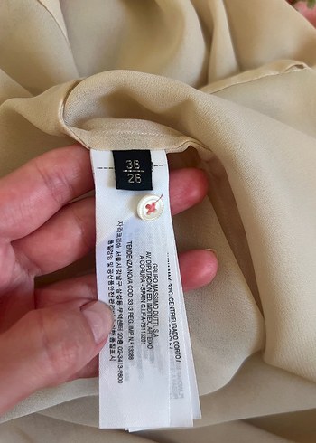 100% ipek Massimo dutti uzun elbise - Görsel 4