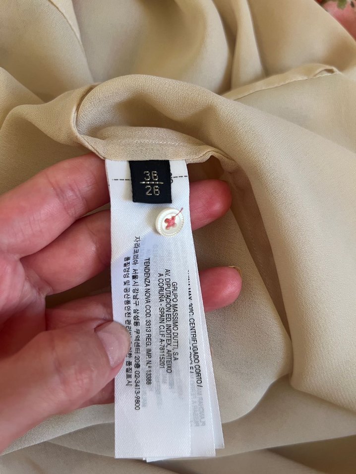 100% ipek Massimo dutti uzun elbise - Görsel 4