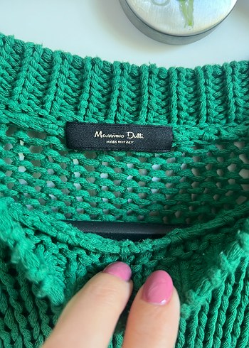 Massimo Dutti Massimo Dutti Kısa Kollu Örgü Kadın Kazak