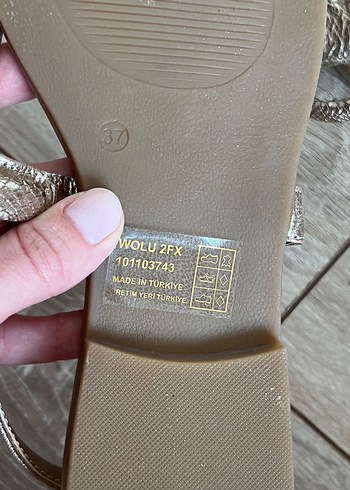 Nine West hakiki deri Yılan Desenli 36-37 Terlik - Görsel 5