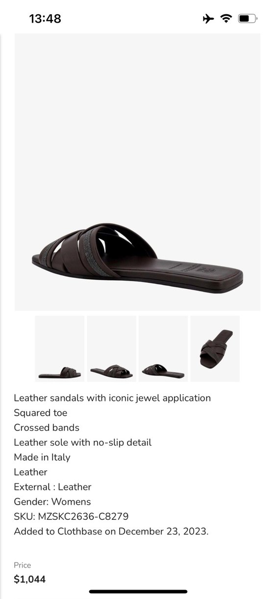 Brunello Cucinelli 37 terlik - Görsel 3