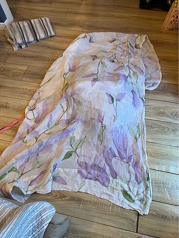 Zara home keten 2 kanat yeni perde - Görsel 4