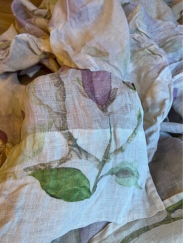 Zara home keten 2 kanat yeni perde - Görsel 5