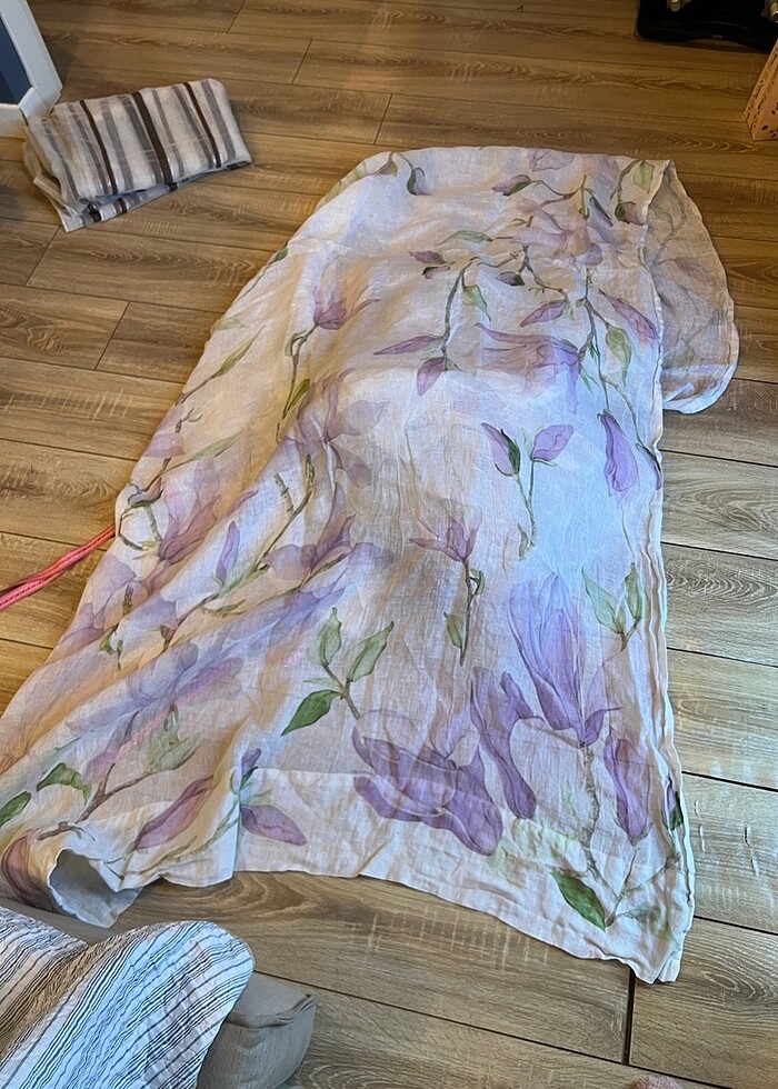 Zara home keten 2 kanat yeni perde - Görsel 4