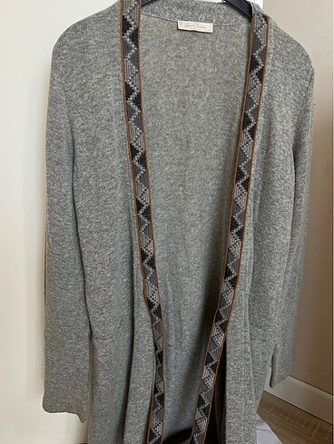 Yün kaşmir angora uzun hırka - Görsel 6