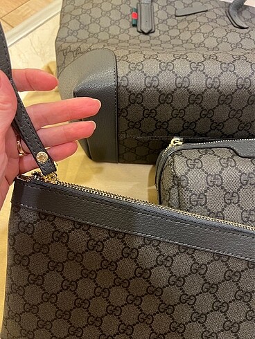 Beden gri Renk Gucci ithal 3lü set