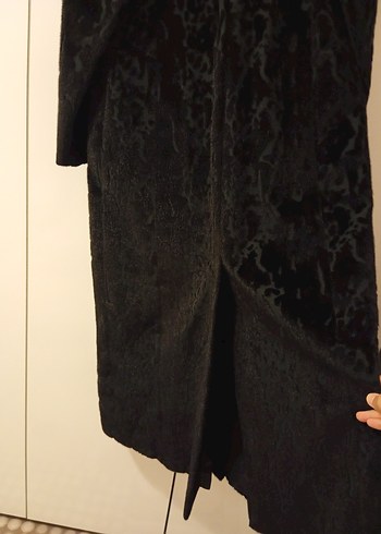 Siyah Kürklü Kadın Kaban - Görsel 7