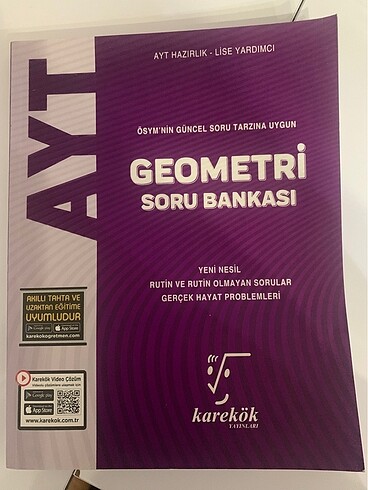 karekök ayt geometri soru bankası