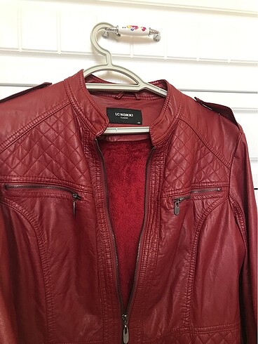 xl Beden bordo Renk Deri Ceket