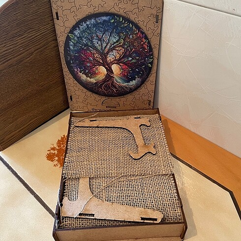 Hayat Ağacı Özel Figürlü Ahşap Puzzle - Görsel 2