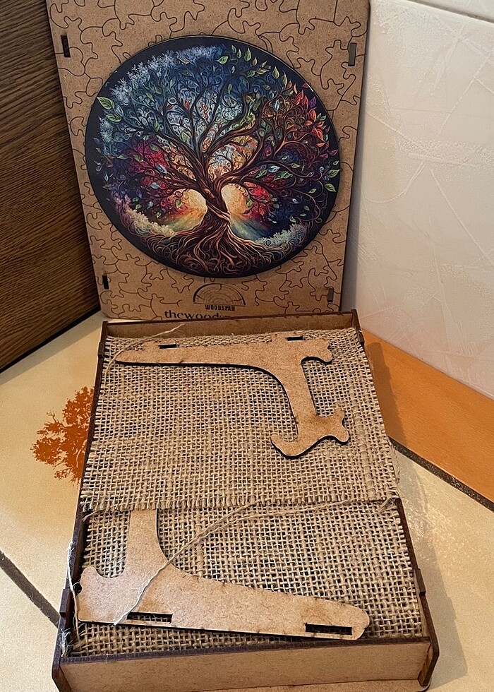 Hayat Ağacı Özel Figürlü Ahşap Puzzle - Görsel 2