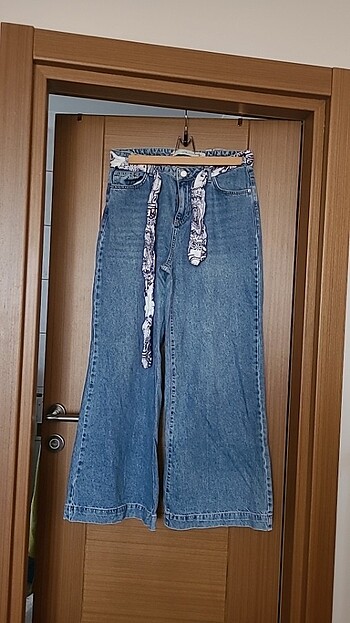 Bol paça kadın kot pantalon