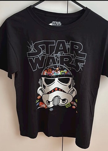 Star Wars Erkek Tişört Siyah Baskılı