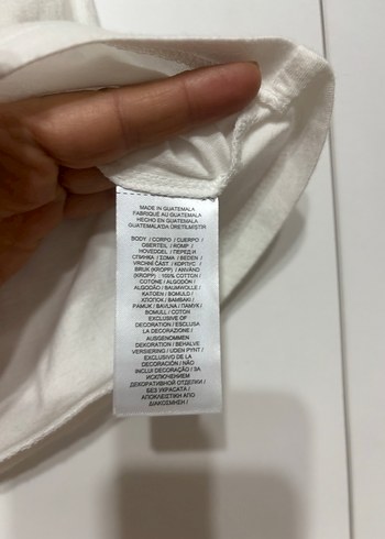 s Beden beyaz Renk Beyaz Polo Bear Baskılı Kadın Tişört