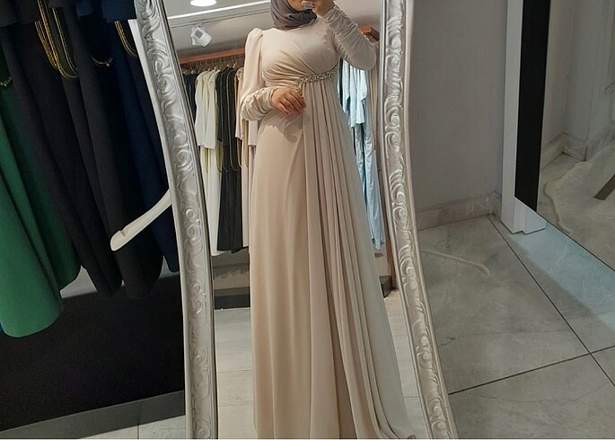 Modalu Nikah elbisesi tesettür