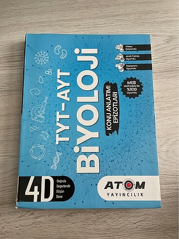 Atom Yayınları 2021 Biyoloji AYT TYT Konu Anlatımı