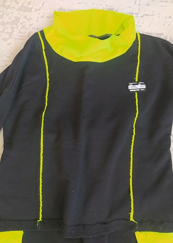 LC Waikiki Siyah Neon Detaylı Erkek Çocuk Eşofman Takımı L beden