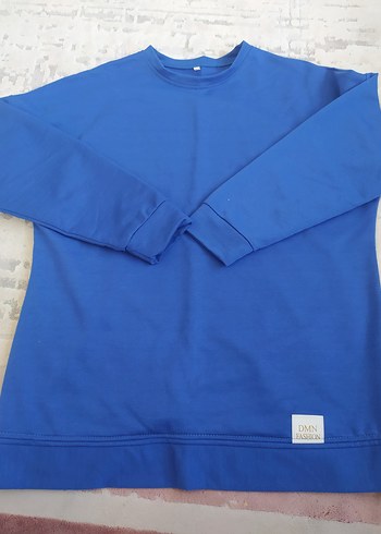 Mavi Kadın Sweatshirt, Bisiklet Yaka, Uzun Kollu