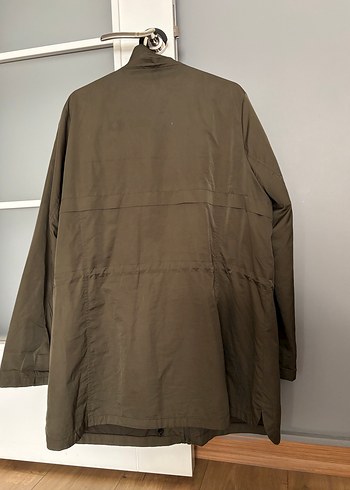 Haki Midi Kadın Fermuarlı Parka - Görsel 5