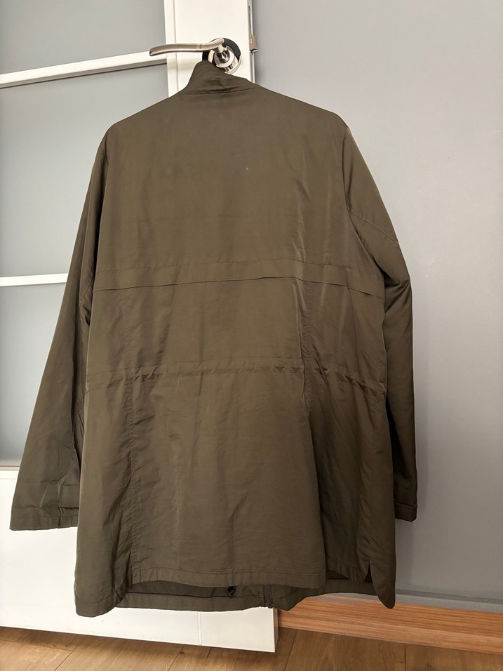 Haki Midi Kadın Fermuarlı Parka - Görsel 5