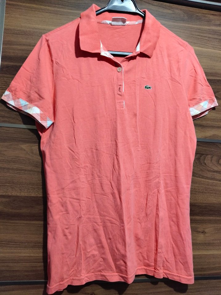 Düğmeli Pembe Erkek Polo Tişört - Görsel 2