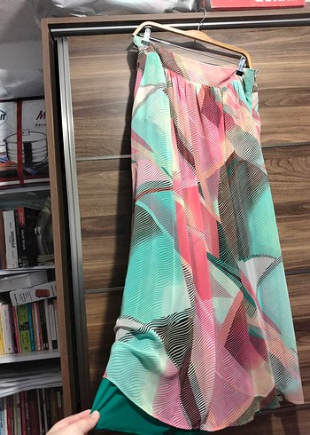 Piliseli Bohem Uzun Etek - Çok Renkli - Görsel 3