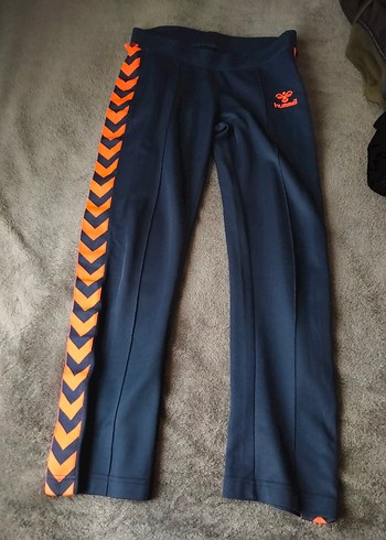 Turuncu Baskılı Fermuarlı Kadın Eşofman Altı - Görsel 2