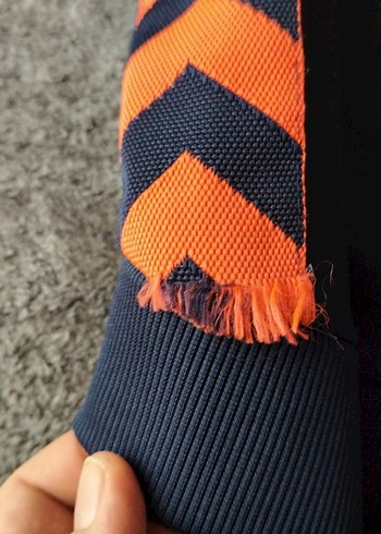 Turuncu Baskılı Fermuarlı Kadın Eşofman Altı - Görsel 6