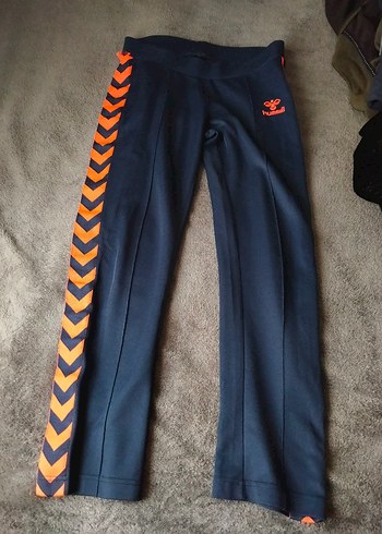 Turuncu Baskılı Fermuarlı Kadın Eşofman Altı - Görsel 3