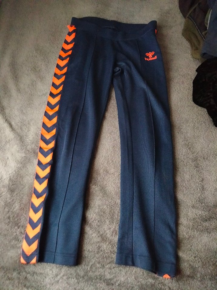 Turuncu Baskılı Fermuarlı Kadın Eşofman Altı - Görsel 4