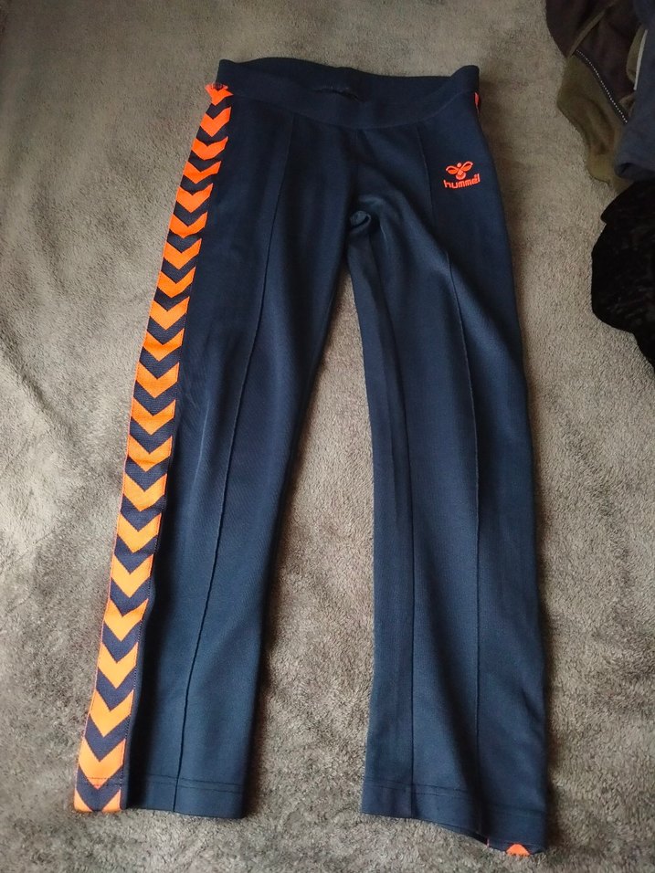 Turuncu Baskılı Fermuarlı Kadın Eşofman Altı - Görsel 3