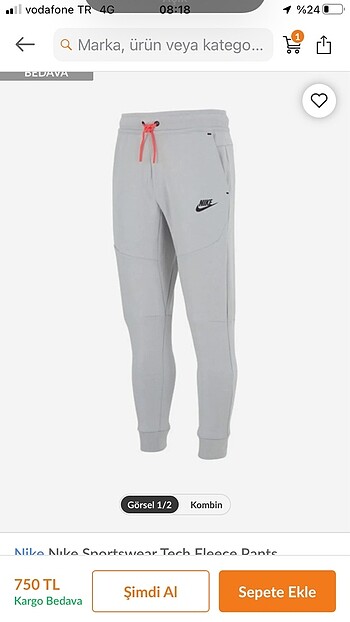 Nike Cocuk sportswear tech fleece pants